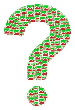 Answer Mosaic of Analytics Chart Icons Stock Illustration