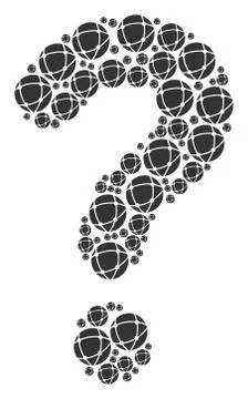 Answer Mosaic of Network Icons イラスト素材