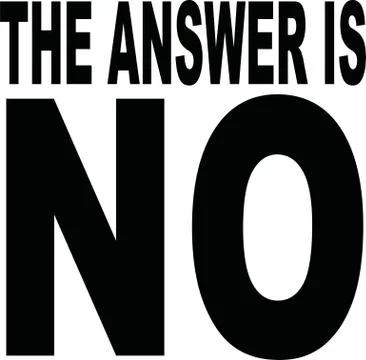 The answer is NO Stock Illustration