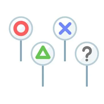 Answer panels Illustrazione stock