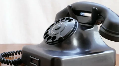 Answer the phone - old phone Video stock 1139464
