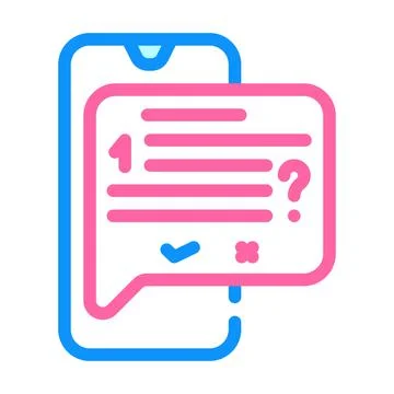 Answer on question call center color icon vector illustration Stock Illustration