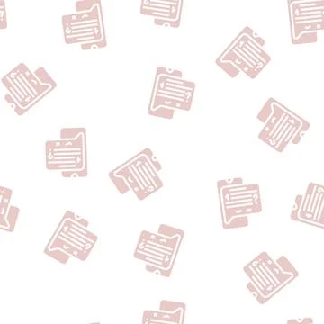 Answer on question call center glyph vector seamless pattern Stock Illustration