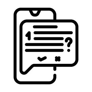 Answer on question call center line icon vector illustration Stock Illustration