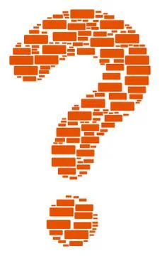Answer Shape of Building Brick Icons イラスト素材