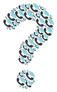 Answer Shape of Call Ring Icons Illustrazione stock