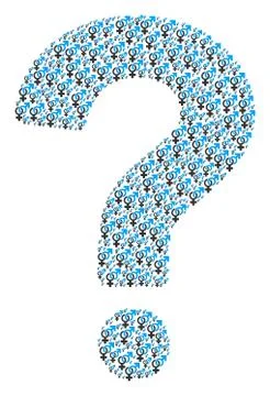 Answer Shape of Heterosexual Symbol Icons Illustrazione stock