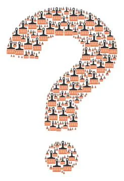 Answer Shape of Wide Brush Icons Stock Illustration