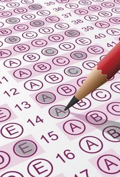 Answer sheet Stock Illustration