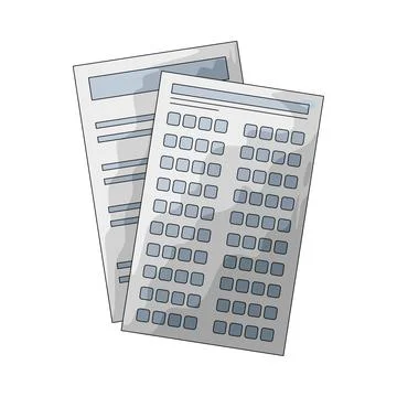 Answer sheet illustration Stock Illustration