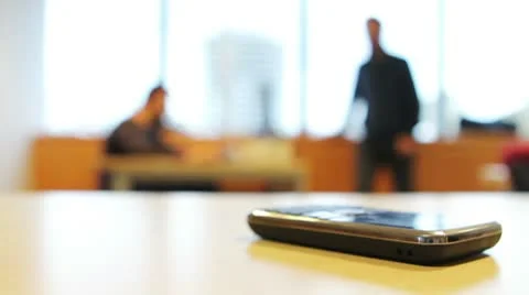 Answering a Call in Office 스톡 동영상 10586872