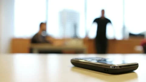 Answering a Call in Office Stock Footage 10586910