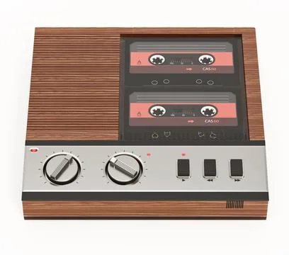 Answering machine isolated on white background. 3D illustration Stock Illustration