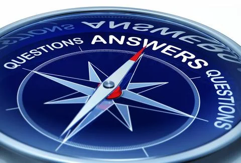 Answers 3D rendering of a compass with the word answers Copyright: xZoonar... Stock Photos