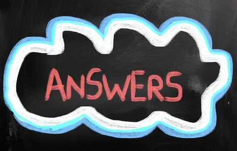 Answers concept Illustrazione stock