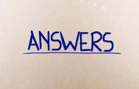 Answers concept Stock Illustration