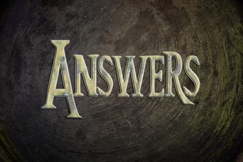 Answers concept Stock Illustration
