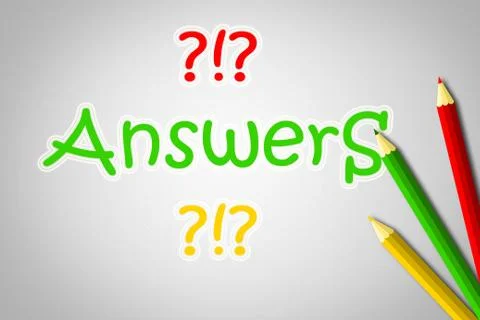 Answers concept Stock Illustration