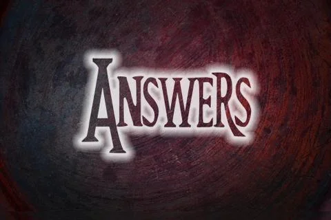Answers concept Stock Illustration