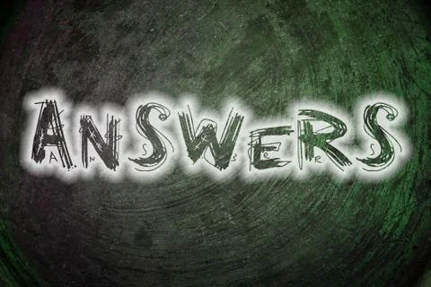 Answers concept Stock Illustration