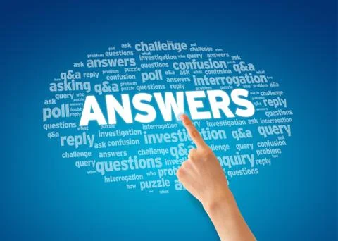 Answers Illustrazione stock