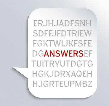 Answers Stock Illustration