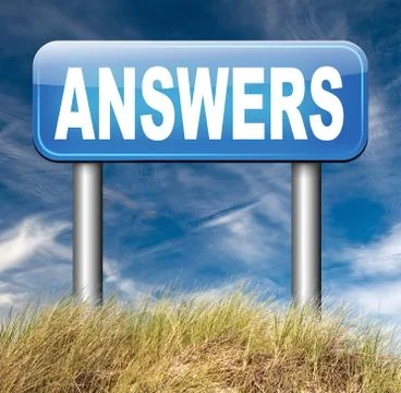 Answers Stock Illustration