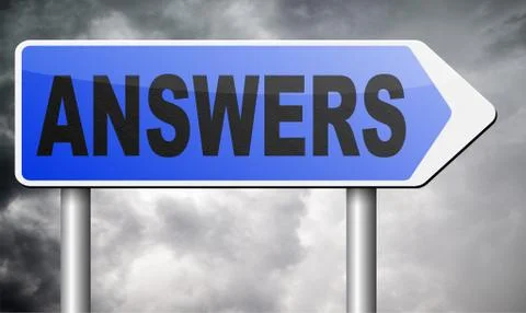 Answers Stock Illustration