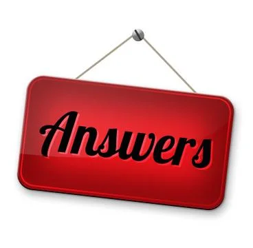 Answers Stock Illustration