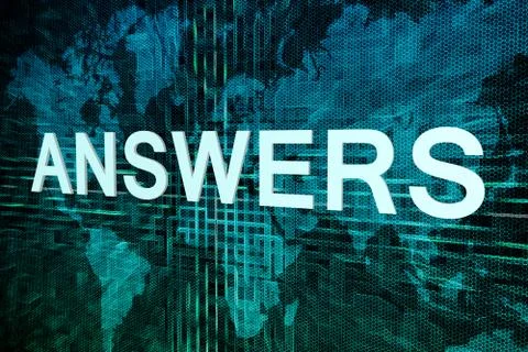 Answers Stock Illustration