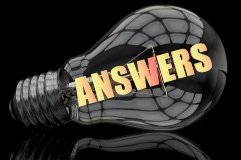Answers Illustrazione stock