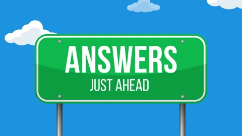 Answers, Just Ahead Stock Footage 171954244