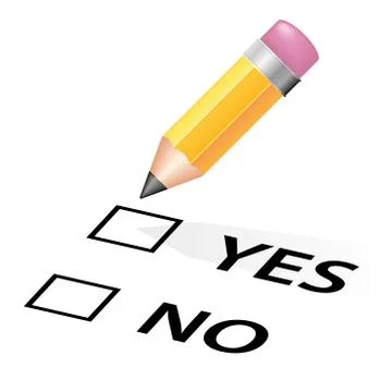 Answers on the paper Stock Illustration