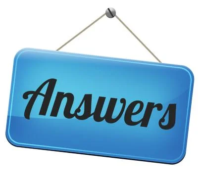 Answers to solve problems イラスト素材