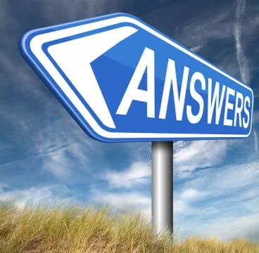 Answers to solve problems 스톡 일러스트