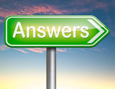 Answers to solve problems 스톡 일러스트