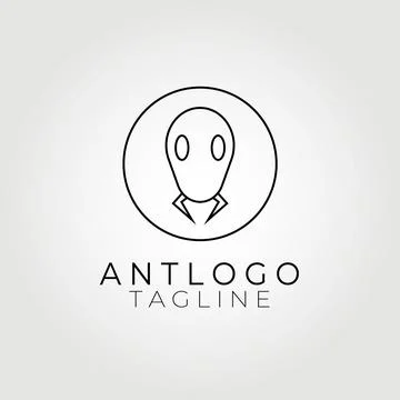 Ant , bug, insect logo icon vector illustration design graphic Stock Illustration