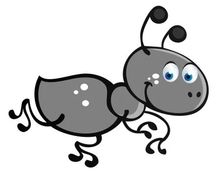 Ant cartoon Illustrazione stock