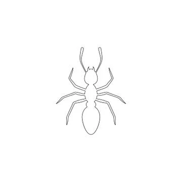 Ant. flat vector icon Stock Illustration