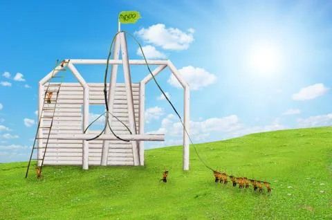 Ant home Stock Illustration