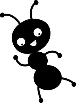 Ant icon sign. Illustrazione stock