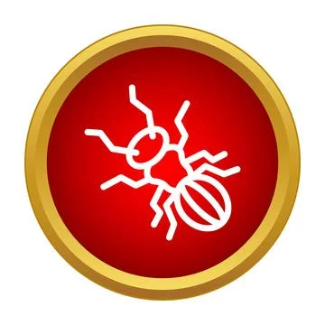 Ant insect malware computer bug pest icon 스톡 일러스트