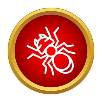 Ant insect pest control simple line icon Illustrazione stock