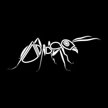 Ant it is icon . Stock Illustration