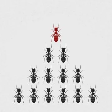 Ant leader , eps10 vector format Stock Illustration