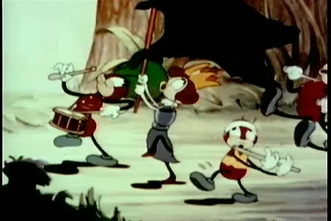 Ant marching band Stock Footage 11345390