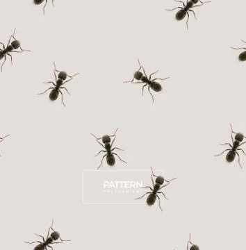 Ant pattern Stock Illustration