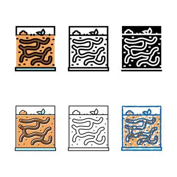 Ant pet color range icon vector イラスト素材
