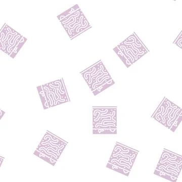 Ant pet glyph seamless pattern イラスト素材