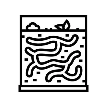 Ant pet line icon vector illustration Illustrazione stock